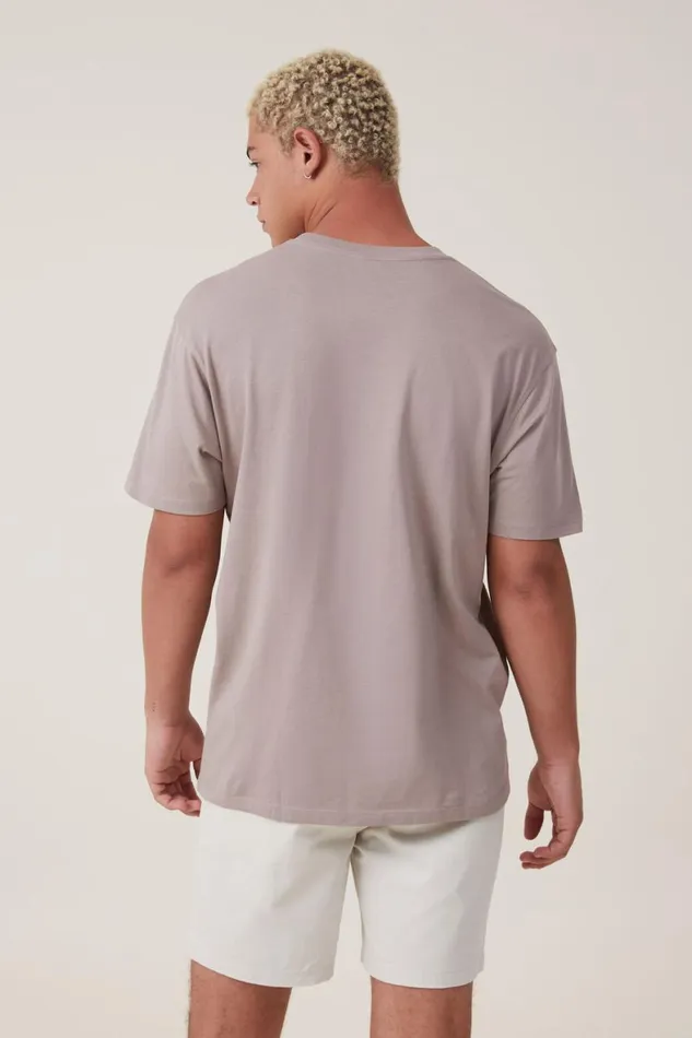 Men Shorts Cotton On Straight Chino Short Washed Stone