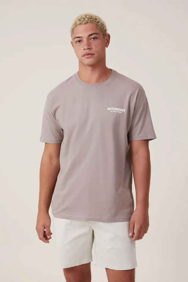 Men Shorts Cotton On Straight Chino Short Washed Stone