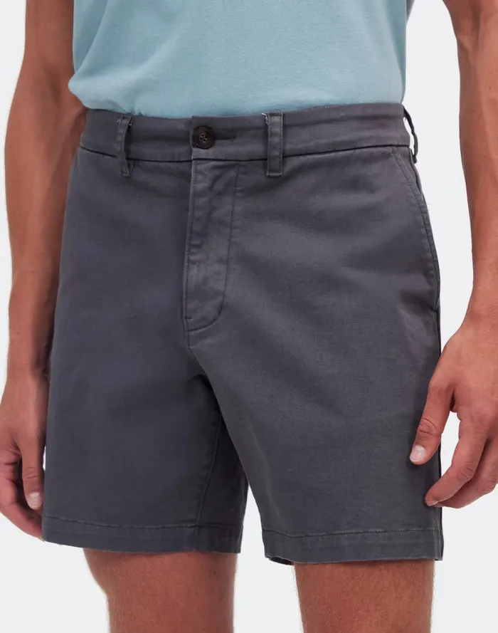 Men Shorts Madewell 7034 Chino Shorts Thunder Cloud