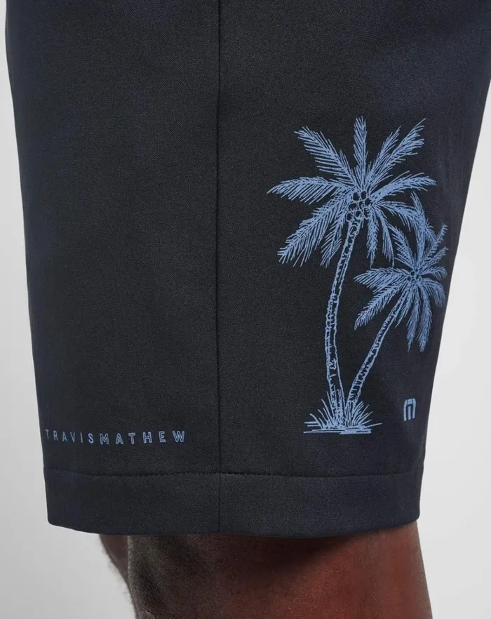 Men Shorts TravisMathew IN THE BONEYARD SHORT 9IN Black