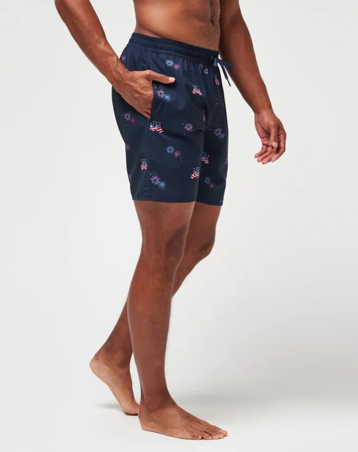 Men Shorts TravisMathew POOLSIDE PATRIOT BOARDSHORT Total Eclipse Men Shorts TravisMathew POOLSIDE PATRIOT BOARDSHORT Total Eclipse
