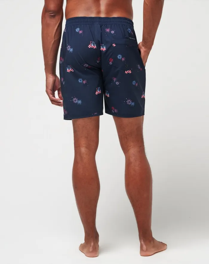 Men Shorts TravisMathew POOLSIDE PATRIOT BOARDSHORT Total Eclipse Men Shorts TravisMathew POOLSIDE PATRIOT BOARDSHORT Total Eclipse