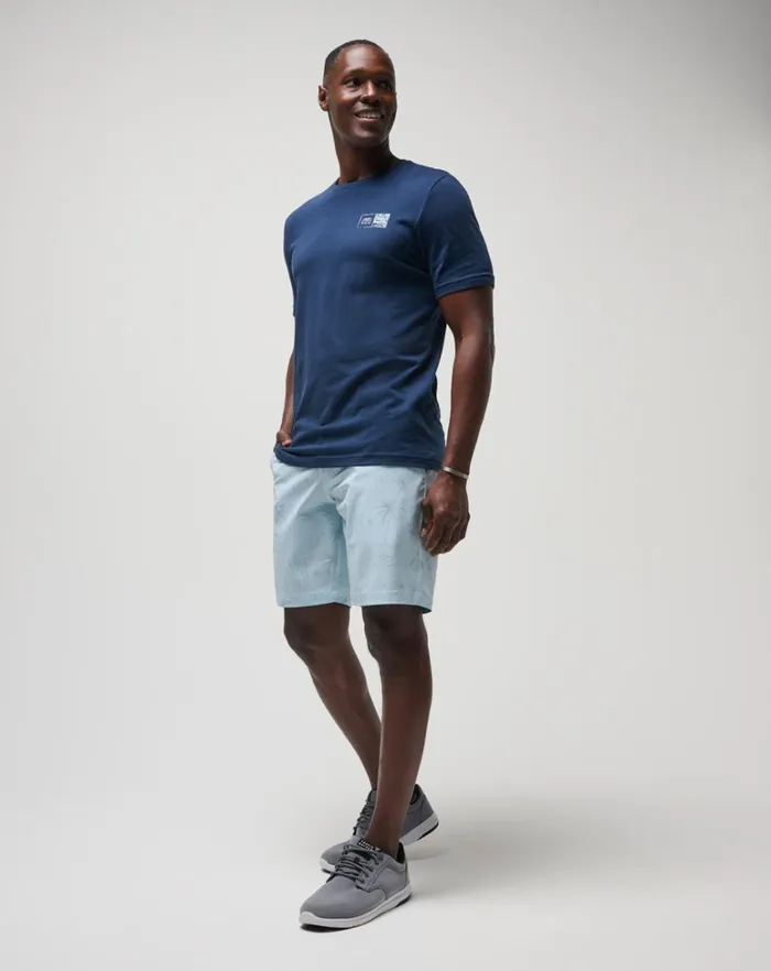 Men Shorts TravisMathew RIVER SURFING SHORT 9IN Dream Blue Men Shorts TravisMathew RIVER SURFING SHORT 9IN Dream Blue