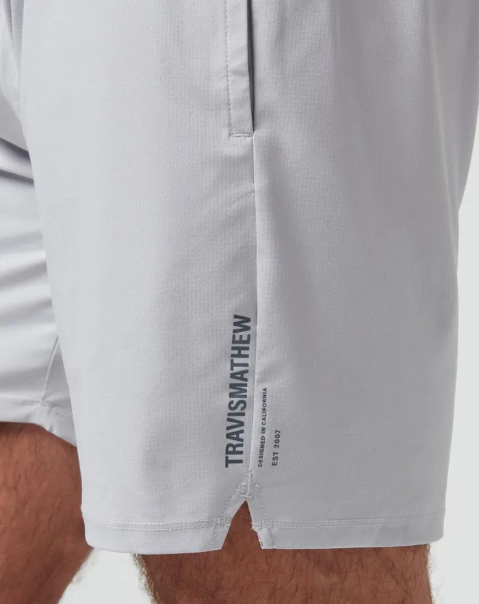 Men Shorts TravisMathew WANDERLUST EWAIST SHORT 75IN Micro Chip Men Shorts TravisMathew WANDERLUST EWAIST SHORT 75IN Micro Chip