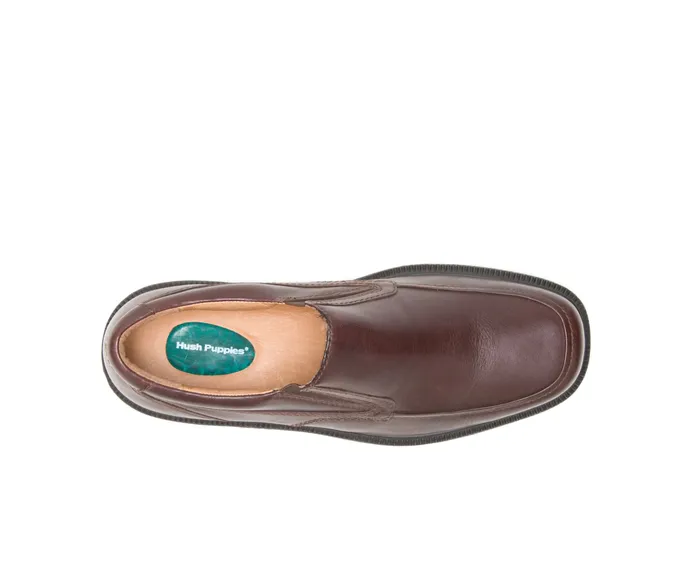 Men SlipOns Hush Puppies Leverage Brown