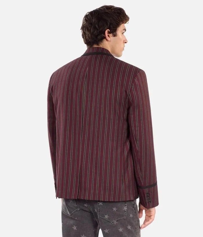 Men Striped Woolblend Jacket THE KOOPLES Blazers and Suits
