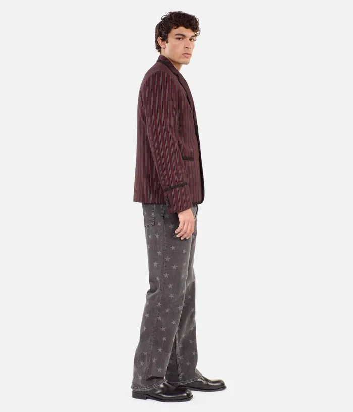 Men Striped Woolblend Jacket THE KOOPLES Blazers and Suits