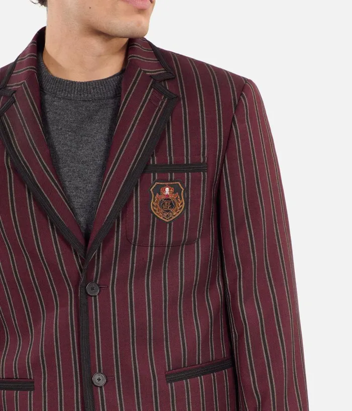 Men Striped Woolblend Jacket THE KOOPLES Blazers and Suits