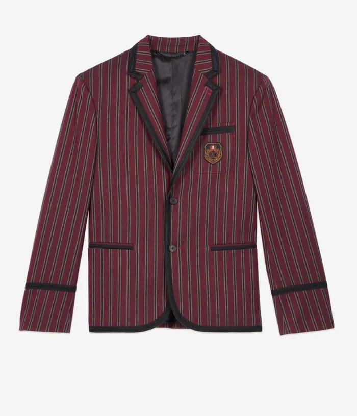 Men Striped Woolblend Jacket THE KOOPLES Blazers and Suits
