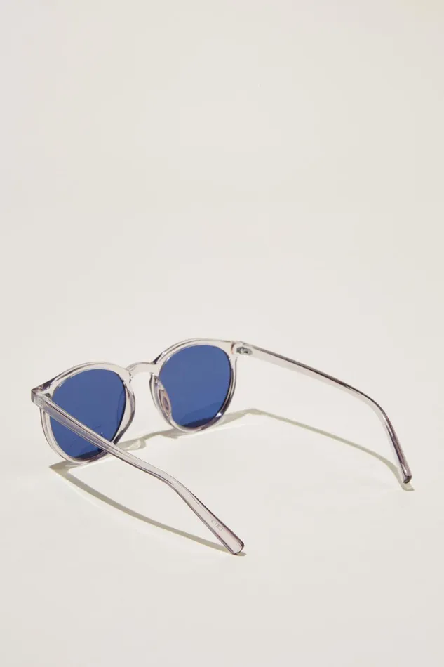 Men Sunglasses Cotton On Lorne Polarized Sunglasses Grey Crystalblue