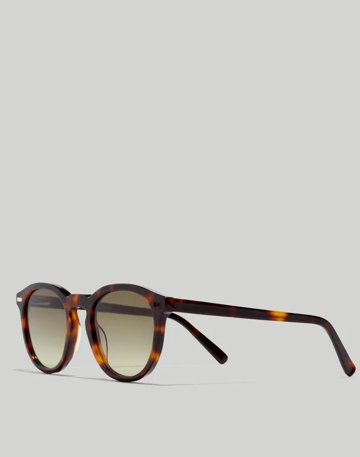 Men Sunglasses Madewell Round Acetate Sunglasses Classic Tortoise Mens