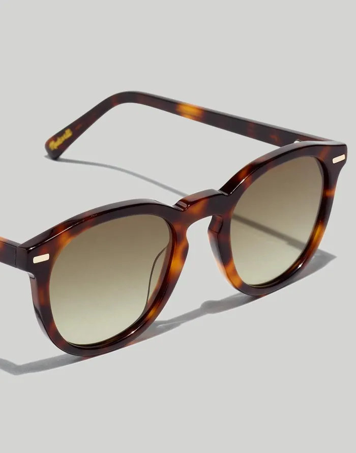 Men Sunglasses Madewell Round Acetate Sunglasses Classic Tortoise Mens