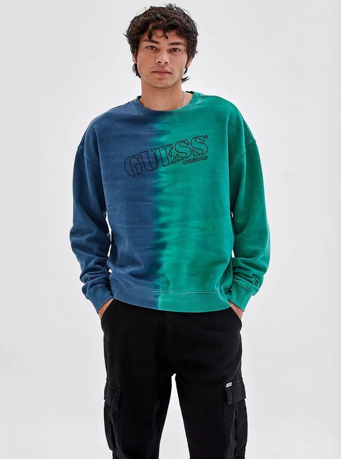 Men Sweaters and Knits GUESS Guess Originals X Batman Blue Multi Mystery Jumper