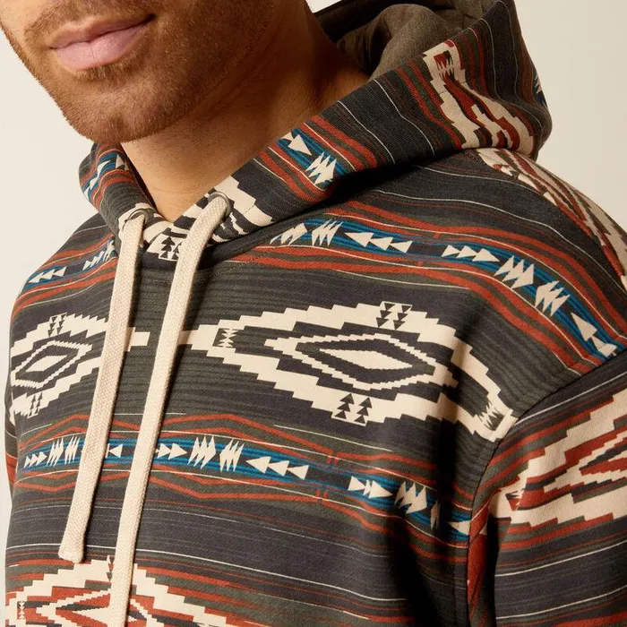 Men Sweatshirts and Hoodies Ariat Color Block Hoodie Brindle Men Sweatshirts and Hoodies Ariat Color Block Hoodie Brindle