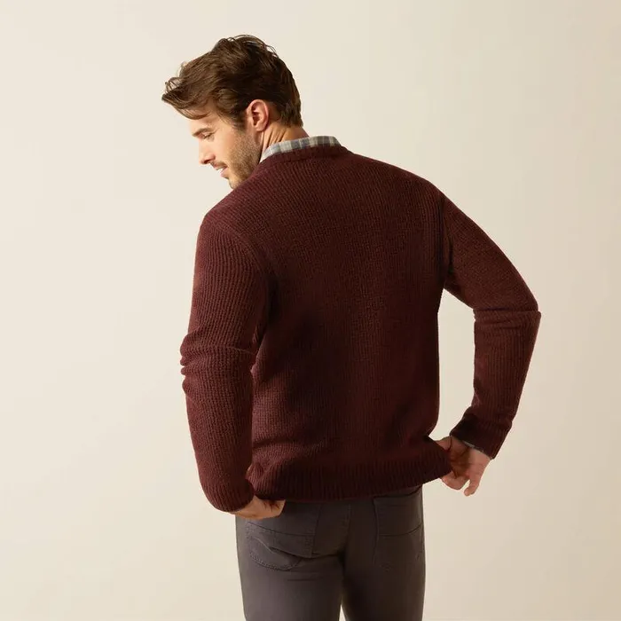 Men Sweatshirts and Hoodies Ariat Mill Valley Sweater Marron Men Sweatshirts and Hoodies Ariat Mill Valley Sweater Marron