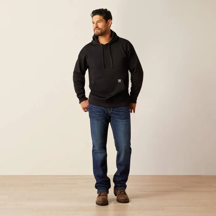 Men Sweatshirts and Hoodies Ariat Rebar Workman Brickyard Hoodie Black