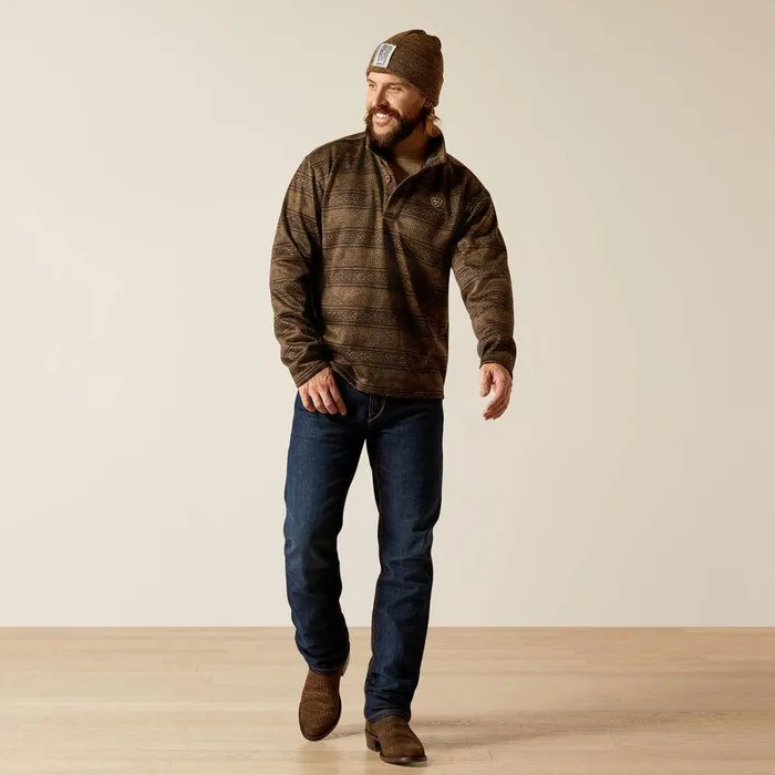 Men Sweatshirts and Hoodies Ariat Wesley Sweater Brown Southwest Serape Men Sweatshirts and Hoodies Ariat Wesley Sweater Brown Southwest Serape