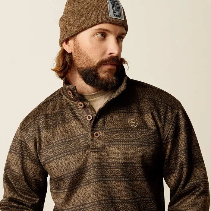 Men Sweatshirts and Hoodies Ariat Wesley Sweater Brown Southwest Serape Men Sweatshirts and Hoodies Ariat Wesley Sweater Brown Southwest Serape
