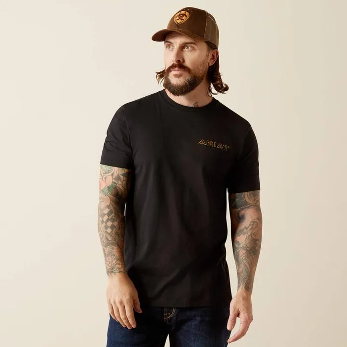 Men TShirts and Polos Ariat Ariat Western Wear TShirt Black Men TShirts and Polos Ariat Ariat Western Wear TShirt Black