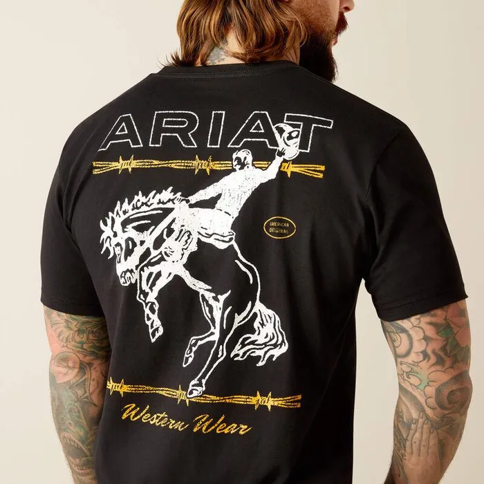 Men TShirts and Polos Ariat Ariat Western Wear TShirt Black Men TShirts and Polos Ariat Ariat Western Wear TShirt Black