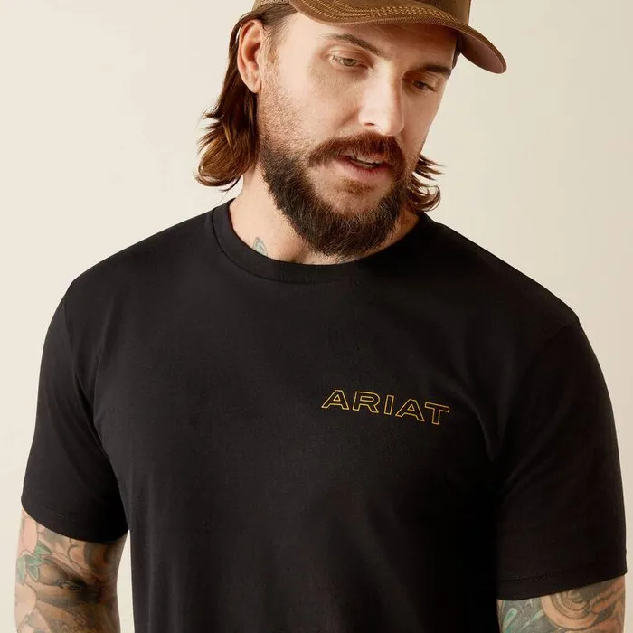 Men TShirts and Polos Ariat Ariat Western Wear TShirt Black Men TShirts and Polos Ariat Ariat Western Wear TShirt Black