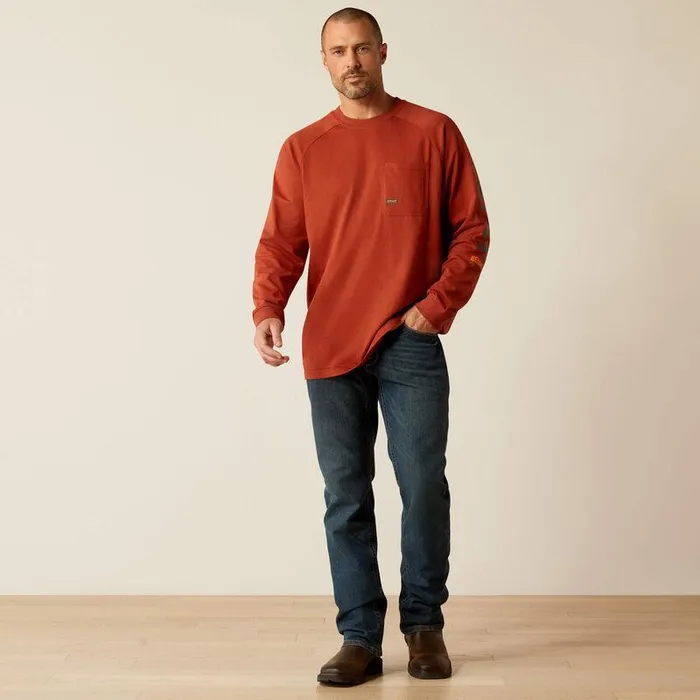 Men TShirts and Polos Ariat Rebar Cotton Strong Graphic TShirt Burnt Hennabaritone Blue Men TShirts and Polos Ariat Rebar Cotton Strong Graphic TShirt Burnt Hennabaritone Blue