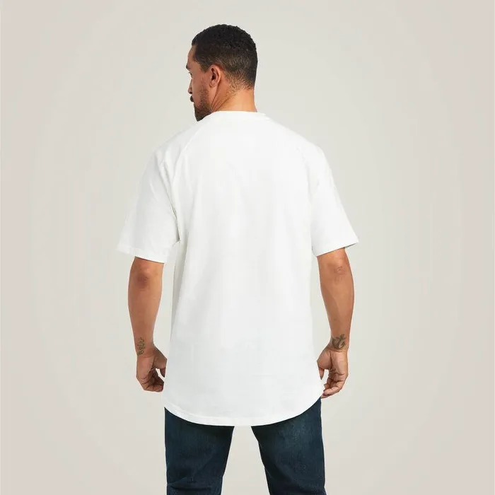 Men TShirts and Polos Ariat Rebar Cotton Strong TShirt White Men TShirts and Polos Ariat Rebar Cotton Strong TShirt White