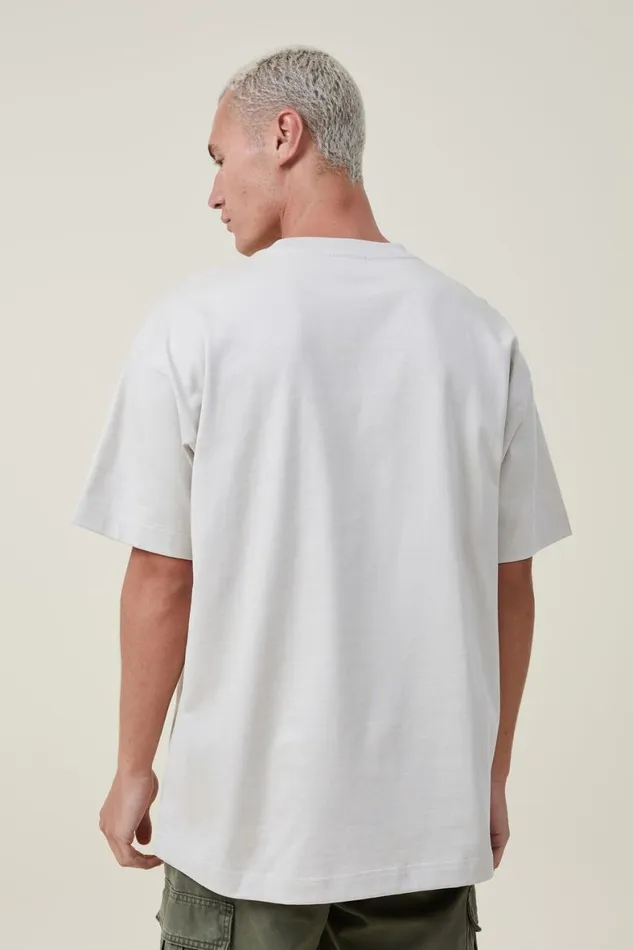 Men Tees and Tanks Cotton On Box Fit Plain TShirt Ivory