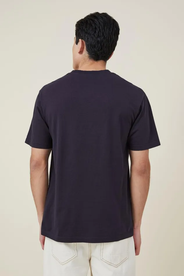 Men Tees and Tanks Cotton On Organic Loose Fit TShirt Ink Navy