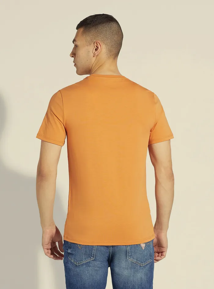 Men Tees and Tanks GUESS Saffron Peach Blurry Logo Tshirt