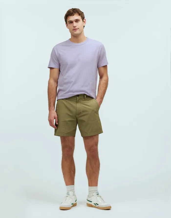 Men Tees Madewell GarmentDyed Allday Crewneck Tee Dusty Lavender