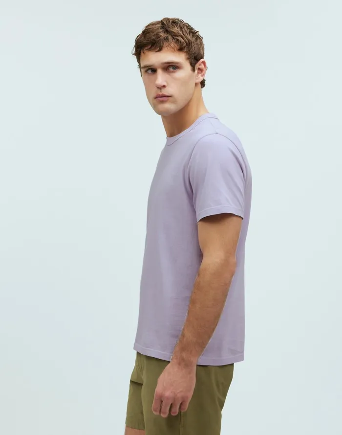Men Tees Madewell GarmentDyed Allday Crewneck Tee Dusty Lavender
