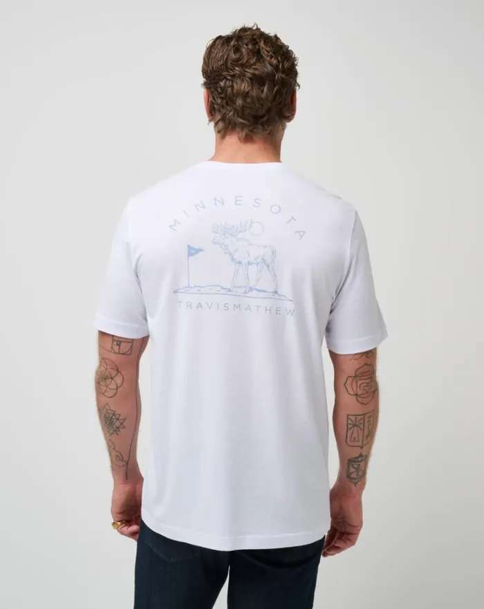Men Tees TravisMathew BREAD TRAIL TEE White