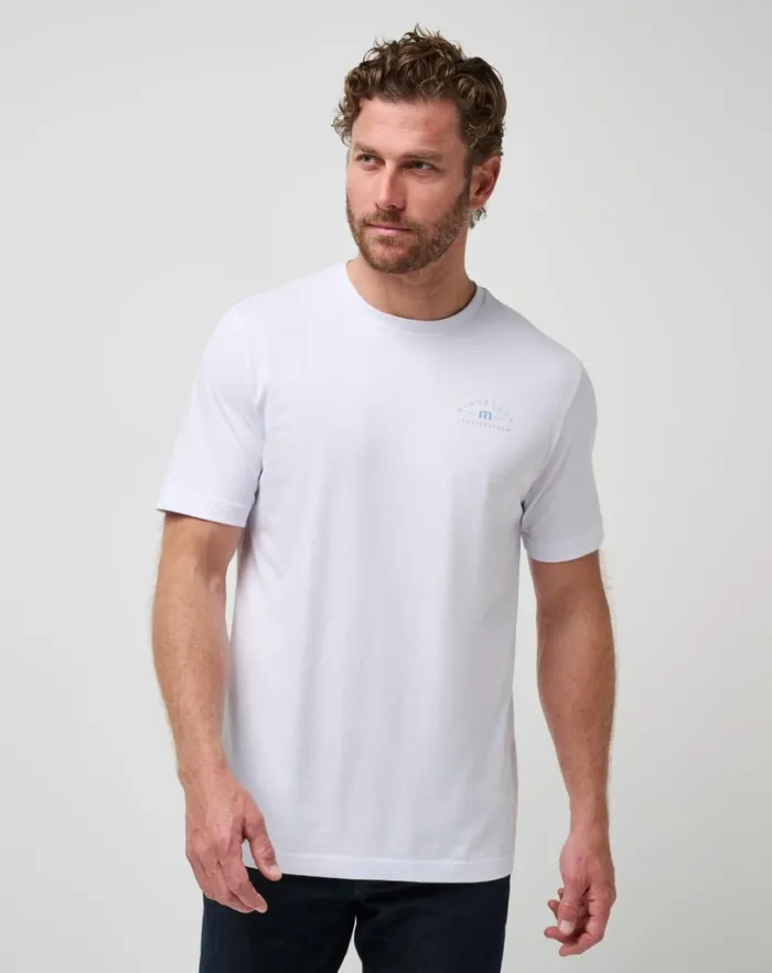 Men Tees TravisMathew BREAD TRAIL TEE White
