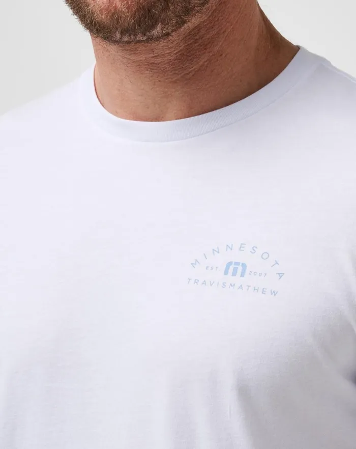 Men Tees TravisMathew BREAD TRAIL TEE White