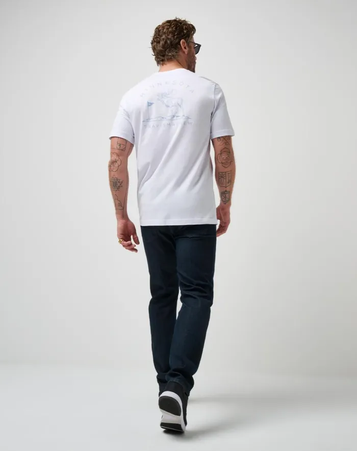 Men Tees TravisMathew BREAD TRAIL TEE White