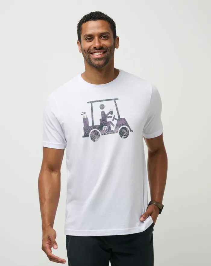 Men Tees TravisMathew CATCH AND RELEASE TEE White