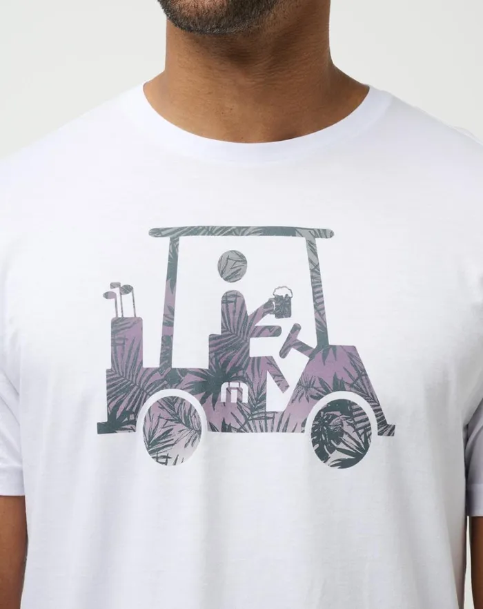 Men Tees TravisMathew CATCH AND RELEASE TEE White