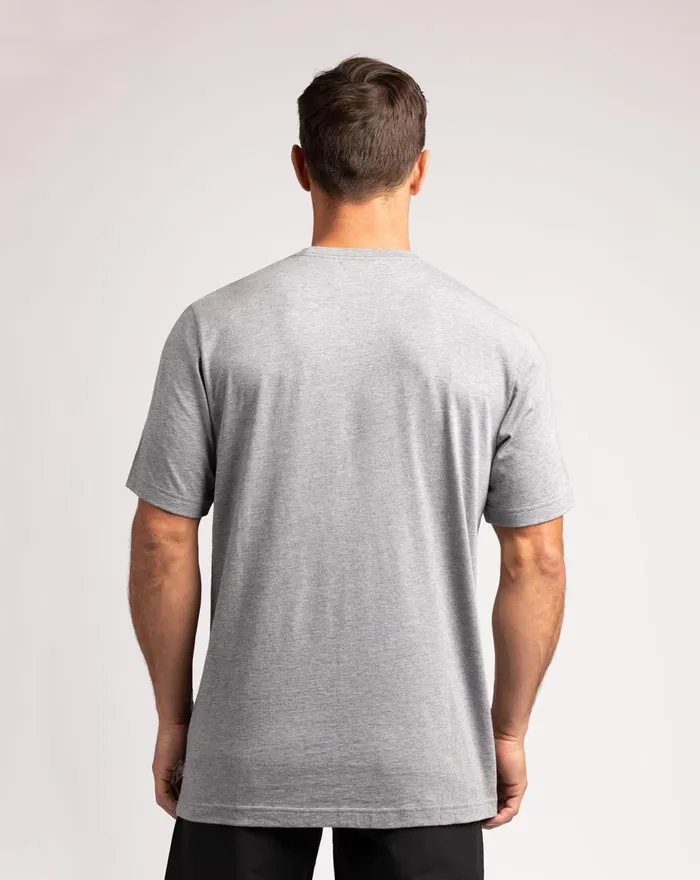 Men Tees TravisMathew CIRCUS ACT TEE Heather Grey Men Tees TravisMathew CIRCUS ACT TEE Heather Grey