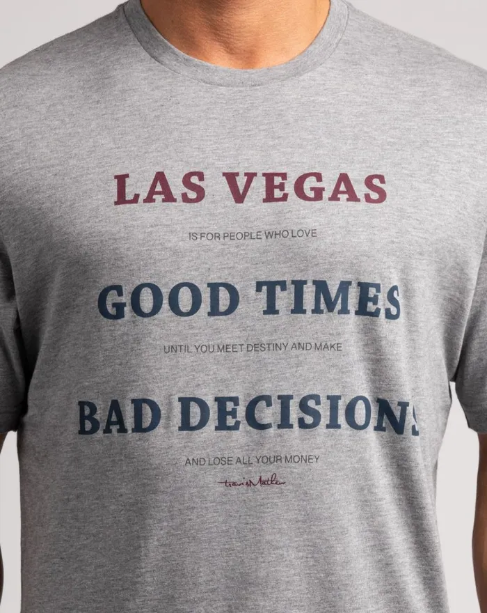 Men Tees TravisMathew CIRCUS ACT TEE Heather Grey Men Tees TravisMathew CIRCUS ACT TEE Heather Grey