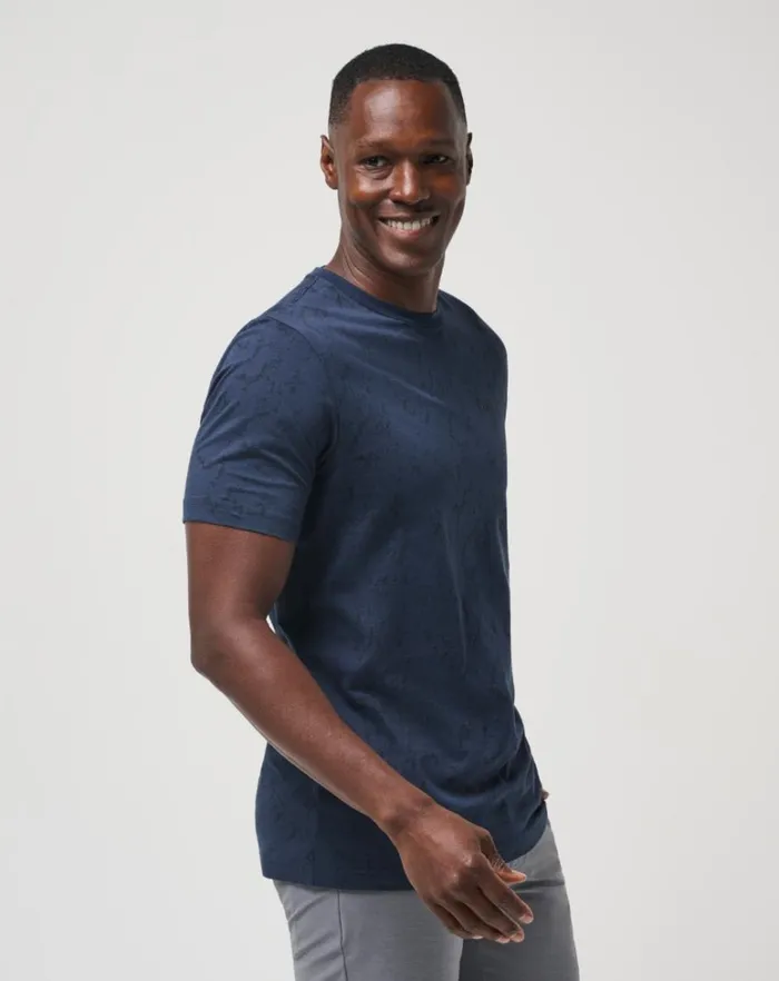 Men Tees TravisMathew WARMER TIDES TEE Total Eclipse Men Tees TravisMathew WARMER TIDES TEE Total Eclipse