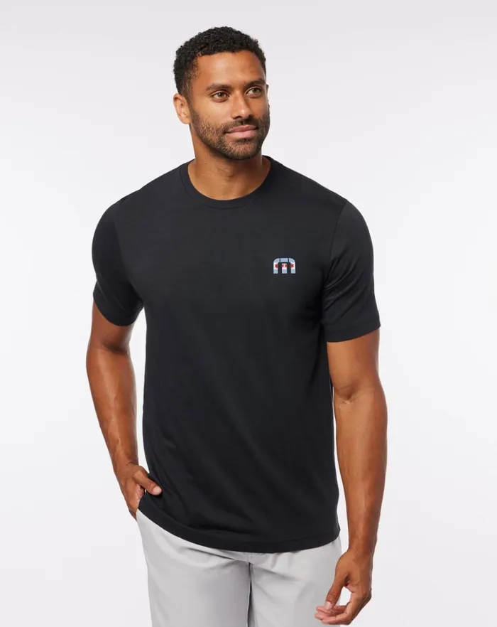 Men Tees TravisMathew WIN AT WRIGLEY 20 TEE Black