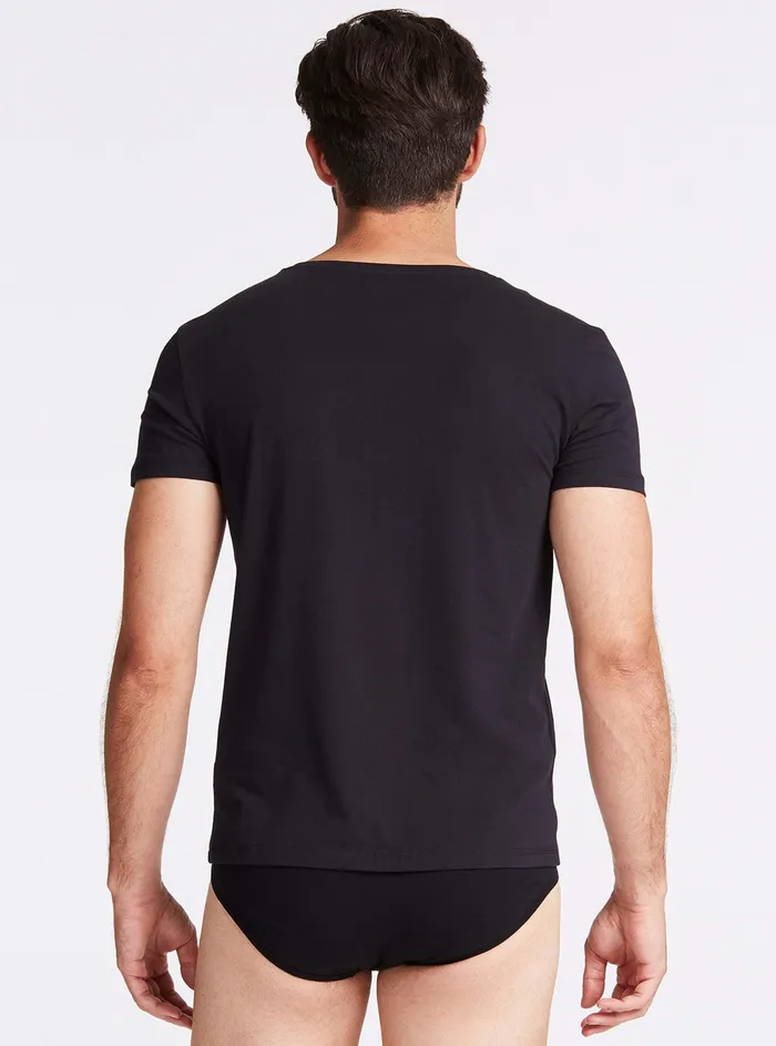 Men Underwear GUESS Black Caleb Hero Vneck Tshirt 2piece Set Men Underwear GUESS Black Caleb Hero Vneck Tshirt 2piece Set