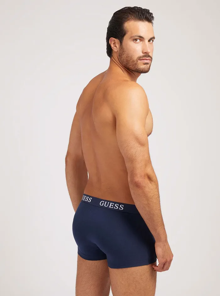 Men Underwear GUESS Blue Combo Joe Boxer Trunk 3pack Set
