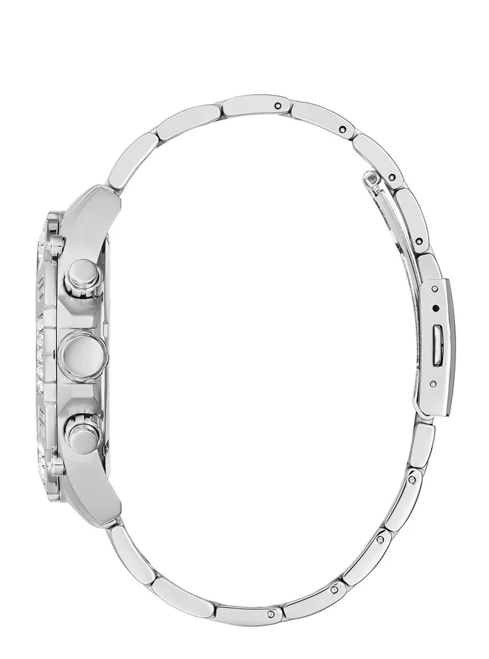 Men Watches GUESS Silver Trophy Watch Men Watches GUESS Silver Trophy Watch