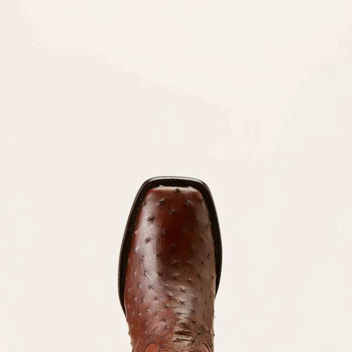 Men Western Boots Ariat Bench Made Bassett Western Boot Bourbon Full Quill Ostrich Men Western Boots Ariat Bench Made Bassett Western Boot Bourbon Full Quill Ostrich