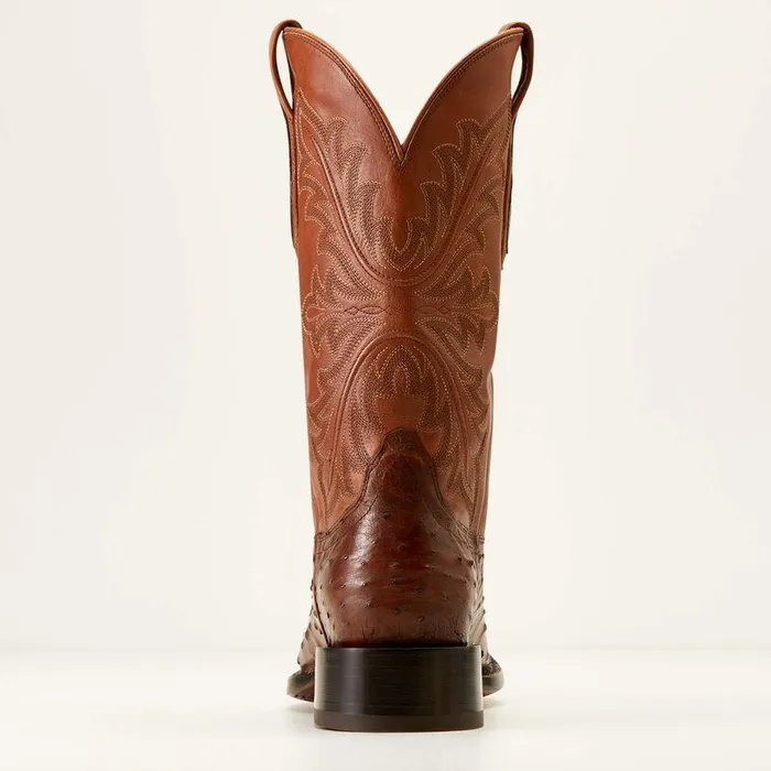 Men Western Boots Ariat Bench Made Bassett Western Boot Bourbon Full Quill Ostrich Men Western Boots Ariat Bench Made Bassett Western Boot Bourbon Full Quill Ostrich