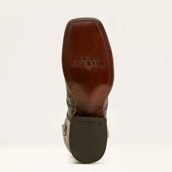 Men Western Boots Ariat Bench Made Bassett Western Boot Hickory American Alligator Tail Men Western Boots Ariat Bench Made Bassett Western Boot Hickory American Alligator Tail