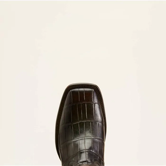 Men Western Boots Ariat Bench Made Bassett Western Boot Hickory American Alligator Tail Men Western Boots Ariat Bench Made Bassett Western Boot Hickory American Alligator Tail