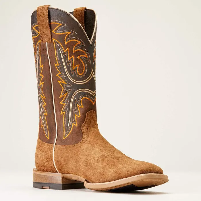 Men Western Boots Ariat Brushrider Western Boot Suntan Roughout